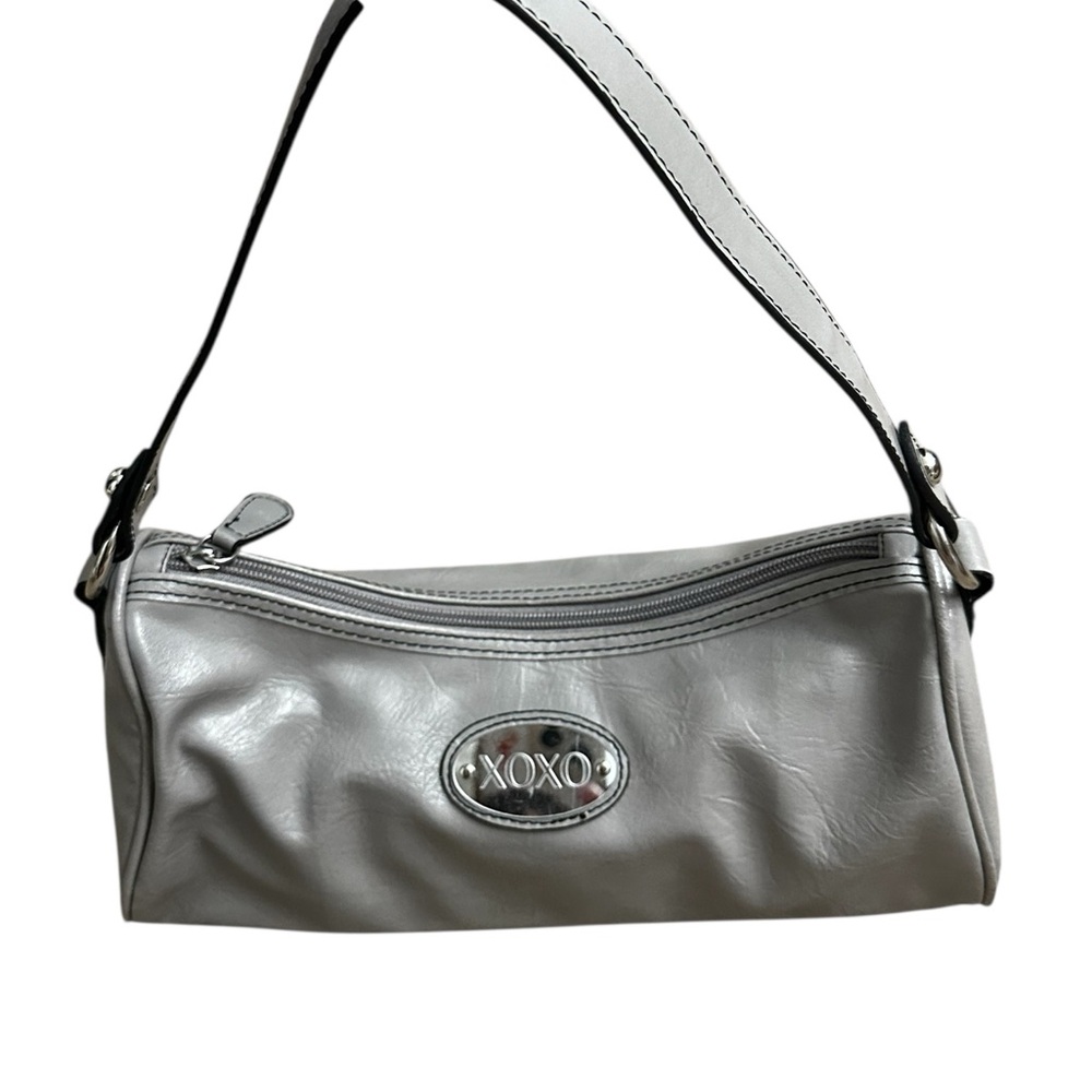 Vintage XOXO Gray Faux Leather Shoulder Bag Y2K Fairy Grunge Casual